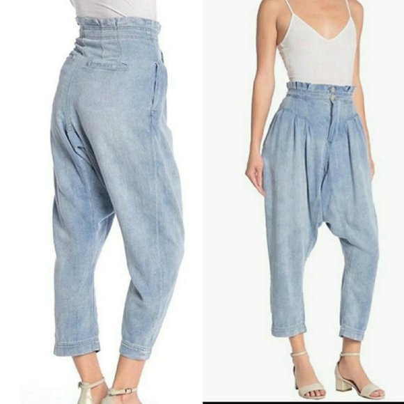 Free People Denim - Free People Mover Shaker Paper Bag Jeans Sz 8/10